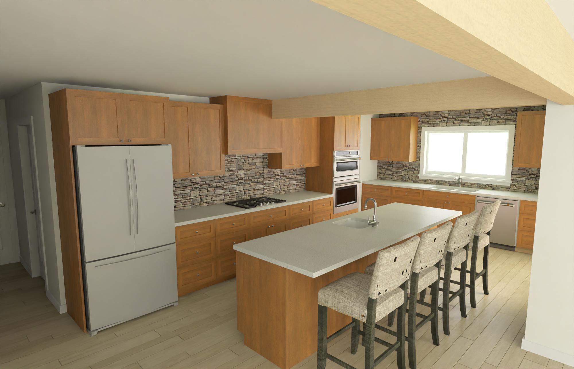 Kitchen addition to house in pembroke ontario